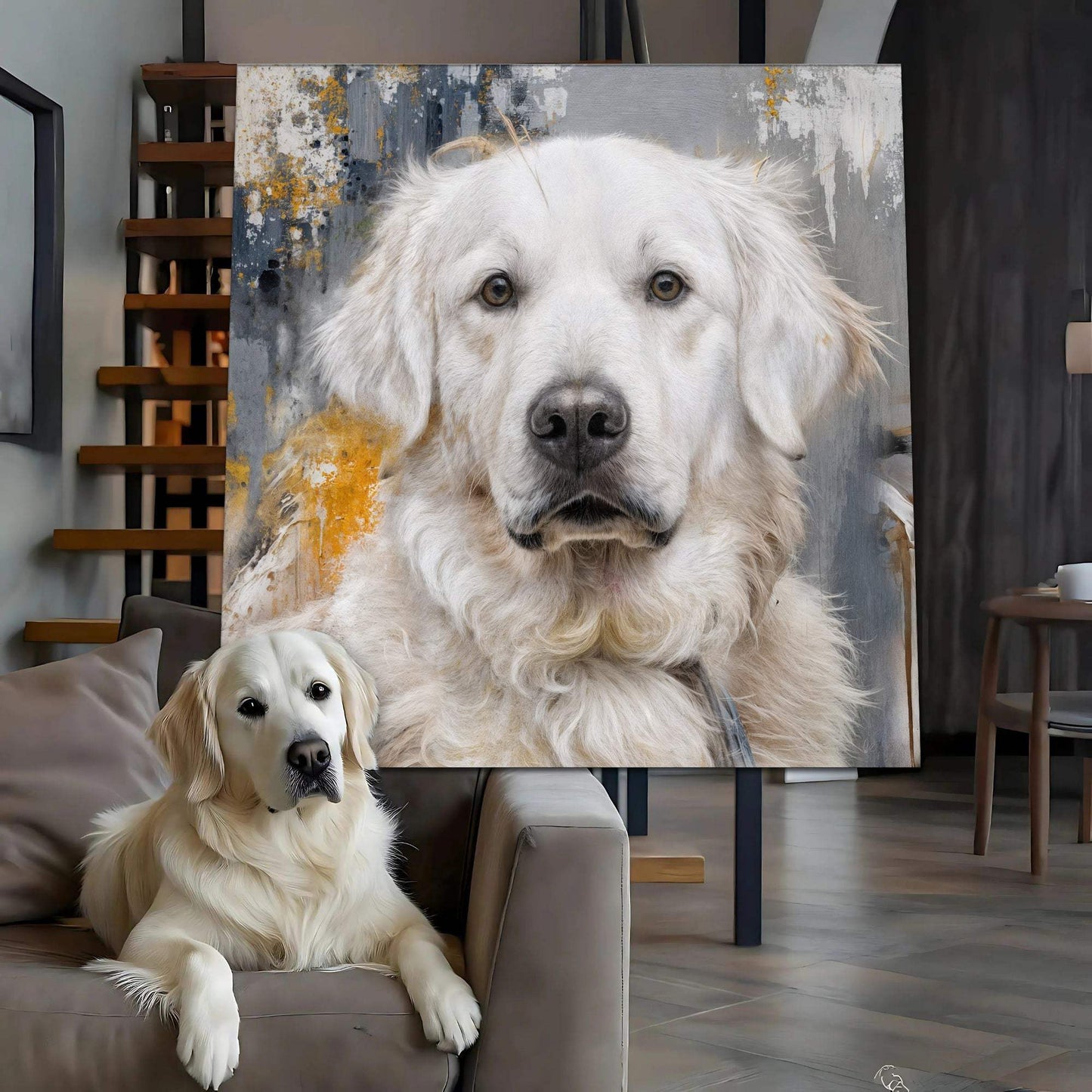 Customized Pet Portrait Abstract Wall Art - Tailored Canvases - Flyclothing LLC