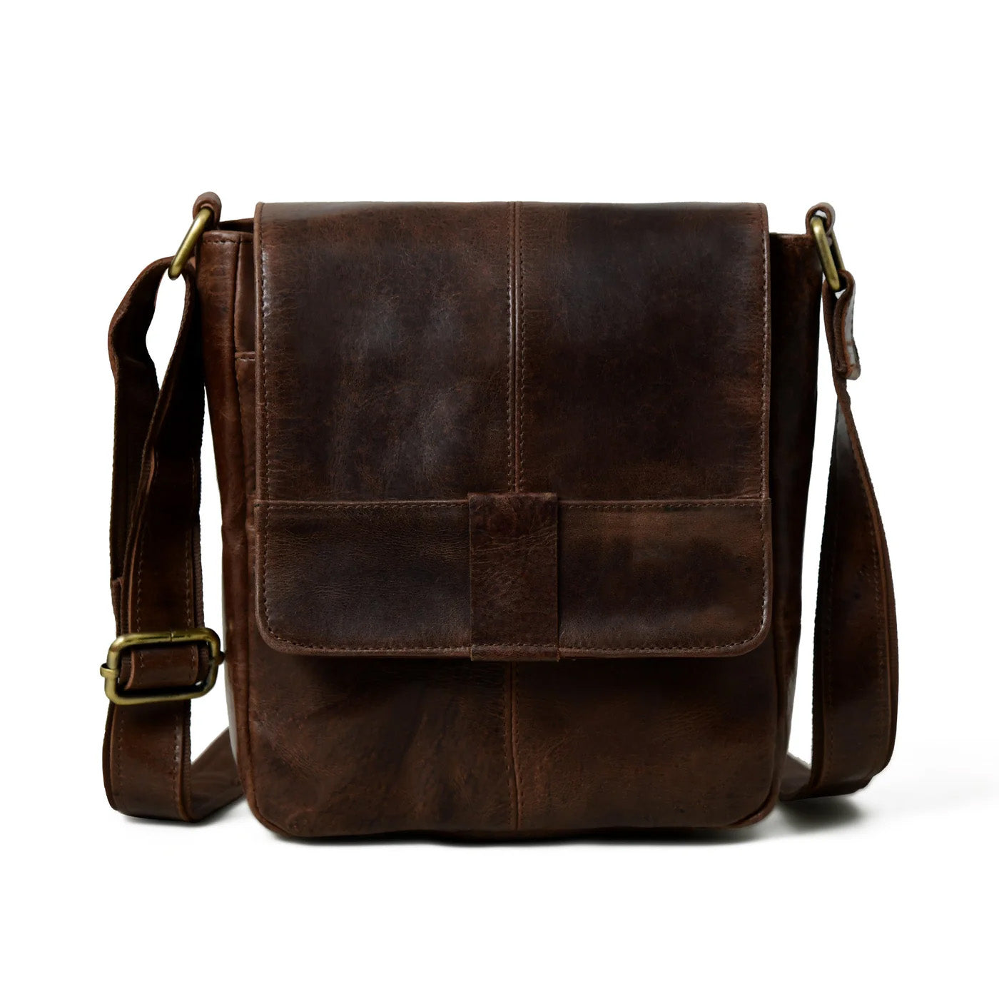 Brown Leather Crossbody Bag - Classy Leather Bags - Flyclothing LLC