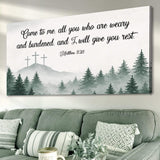 Come To Me - Matthew 11:28 Faith Sign II - Tailored Canvases - Flyclothing LLC