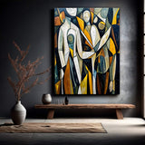 Abstract Human Connection Wall Art - Tailored Canvases - Flyclothing LLC