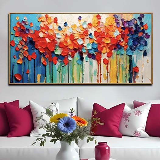 Colorful Petals Wall Art - Tailored Canvases - Flyclothing LLC