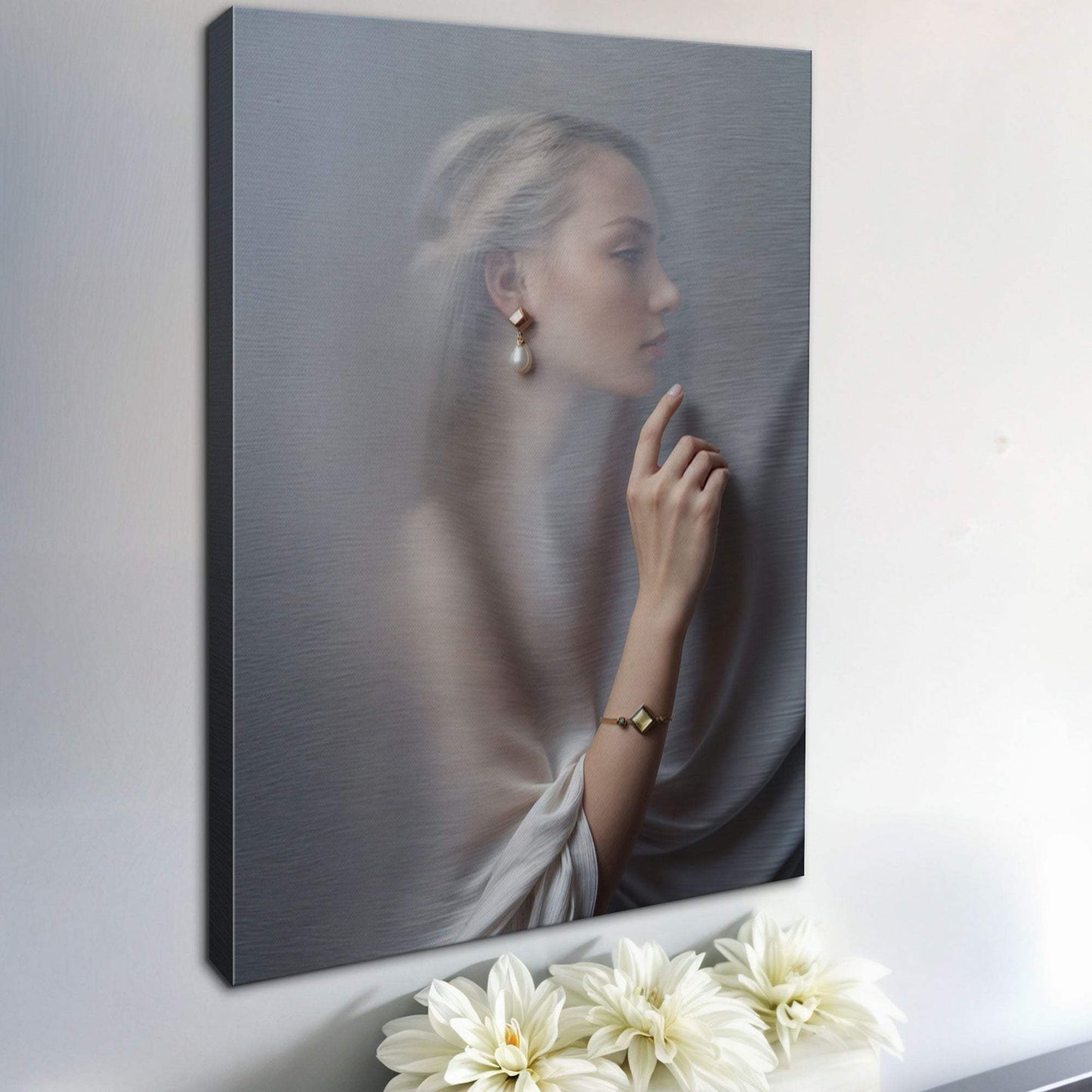 Behind Curtain Wall Art - Tailored Canvases - Flyclothing LLC