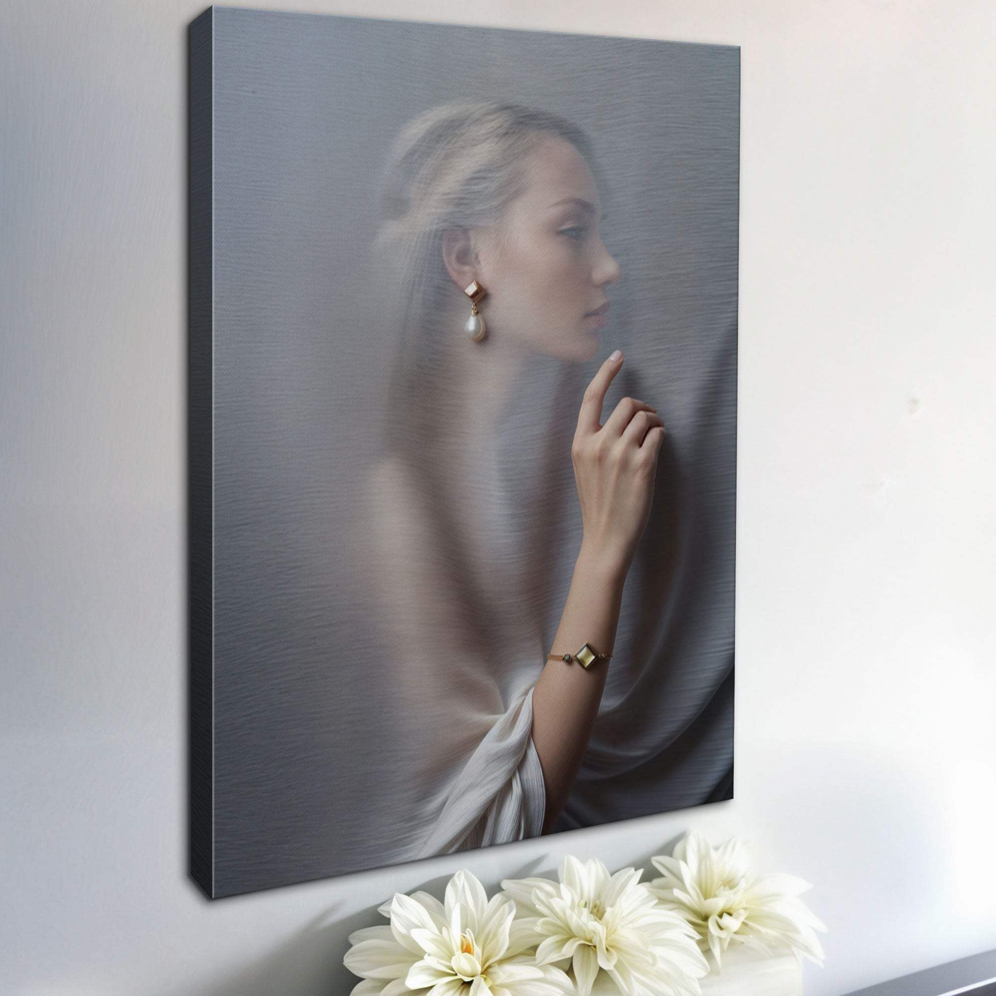 Behind Curtain Wall Art - Tailored Canvases - Flyclothing LLC