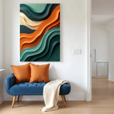 Wave Abstract Wall Art - Tailored Canvases - Flyclothing LLC