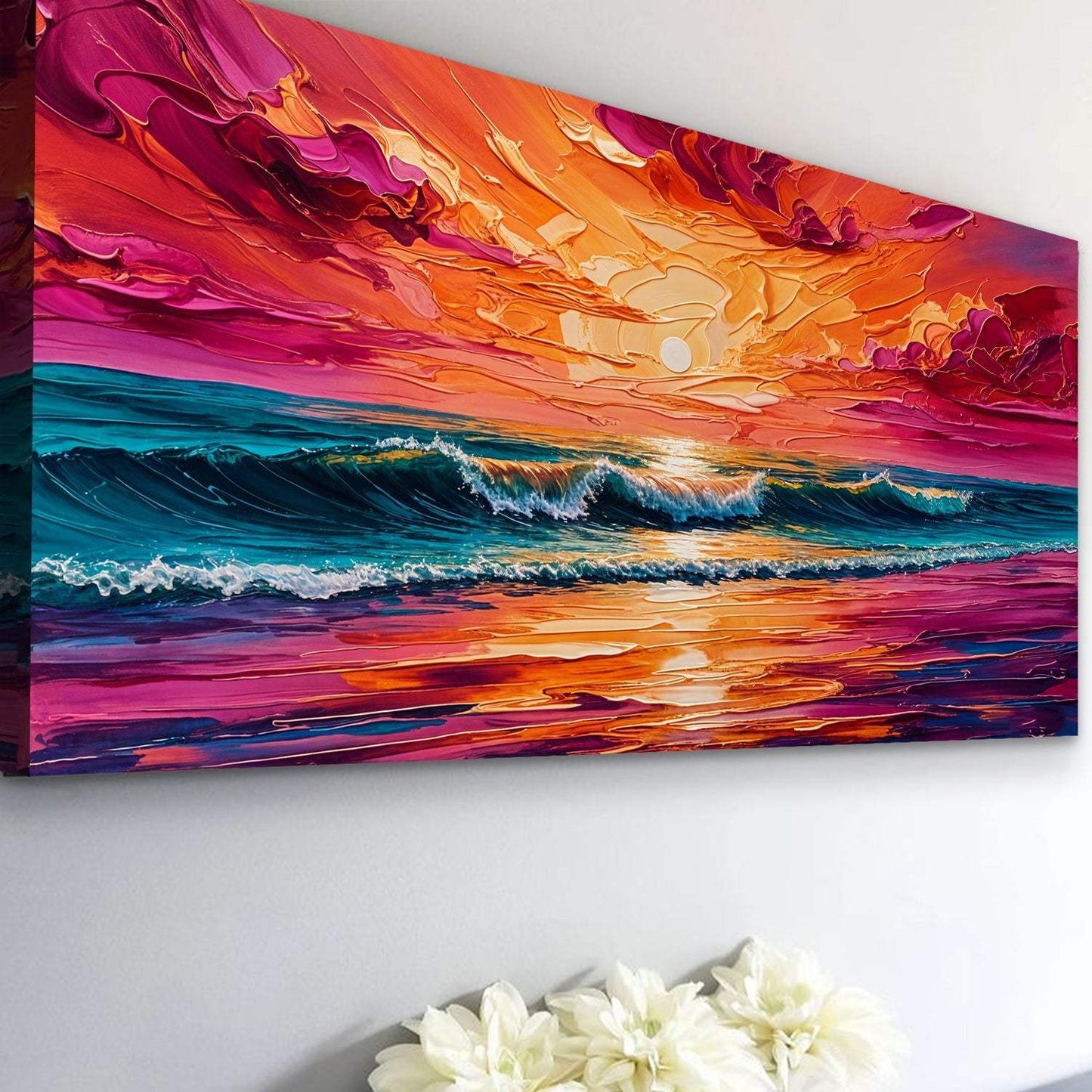 Coastal Sunset Wall Art - Tailored Canvases - Flyclothing LLC