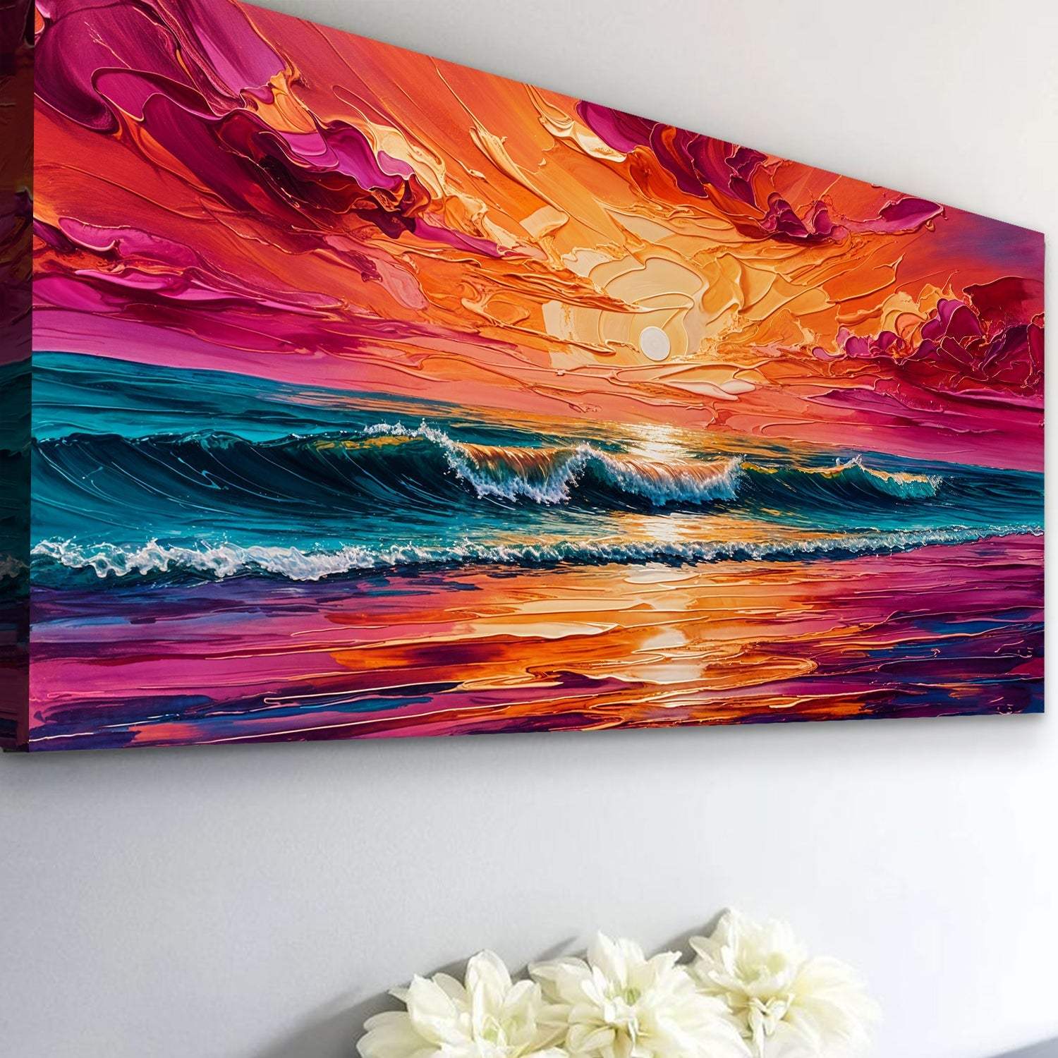 Coastal Sunset Wall Art - Tailored Canvases - Flyclothing LLC