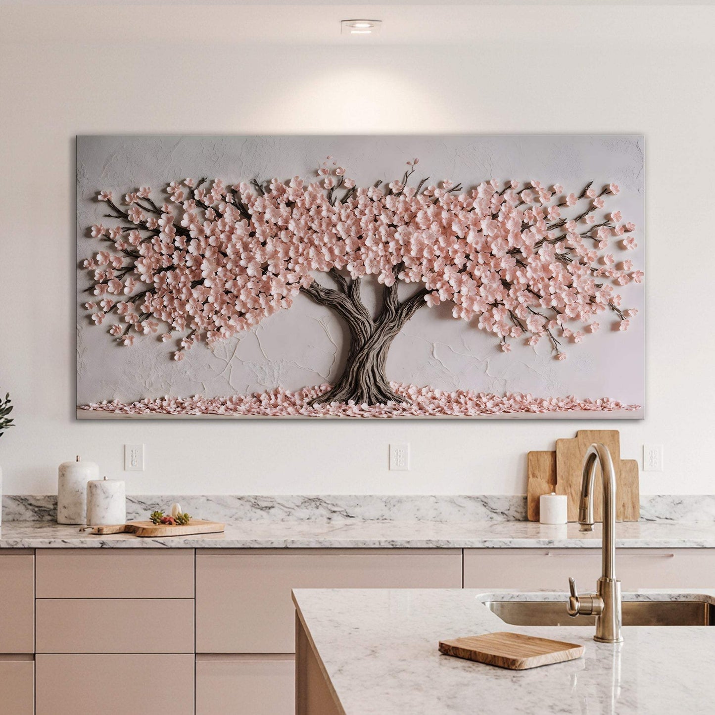 Blush Blossom Wall Art - Tailored Canvases - Flyclothing LLC