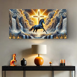 3D Horse Faith Wall Art III - Tailored Canvases - Flyclothing LLC