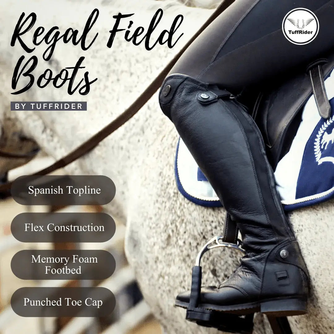 TuffRider Women Leather Regal Field Boots - Breeches.com - Flyclothing LLC