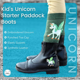 TuffRider Childrens Unicorn Front Zip Paddock Boots Black - Breeches.com - Flyclothing LLC