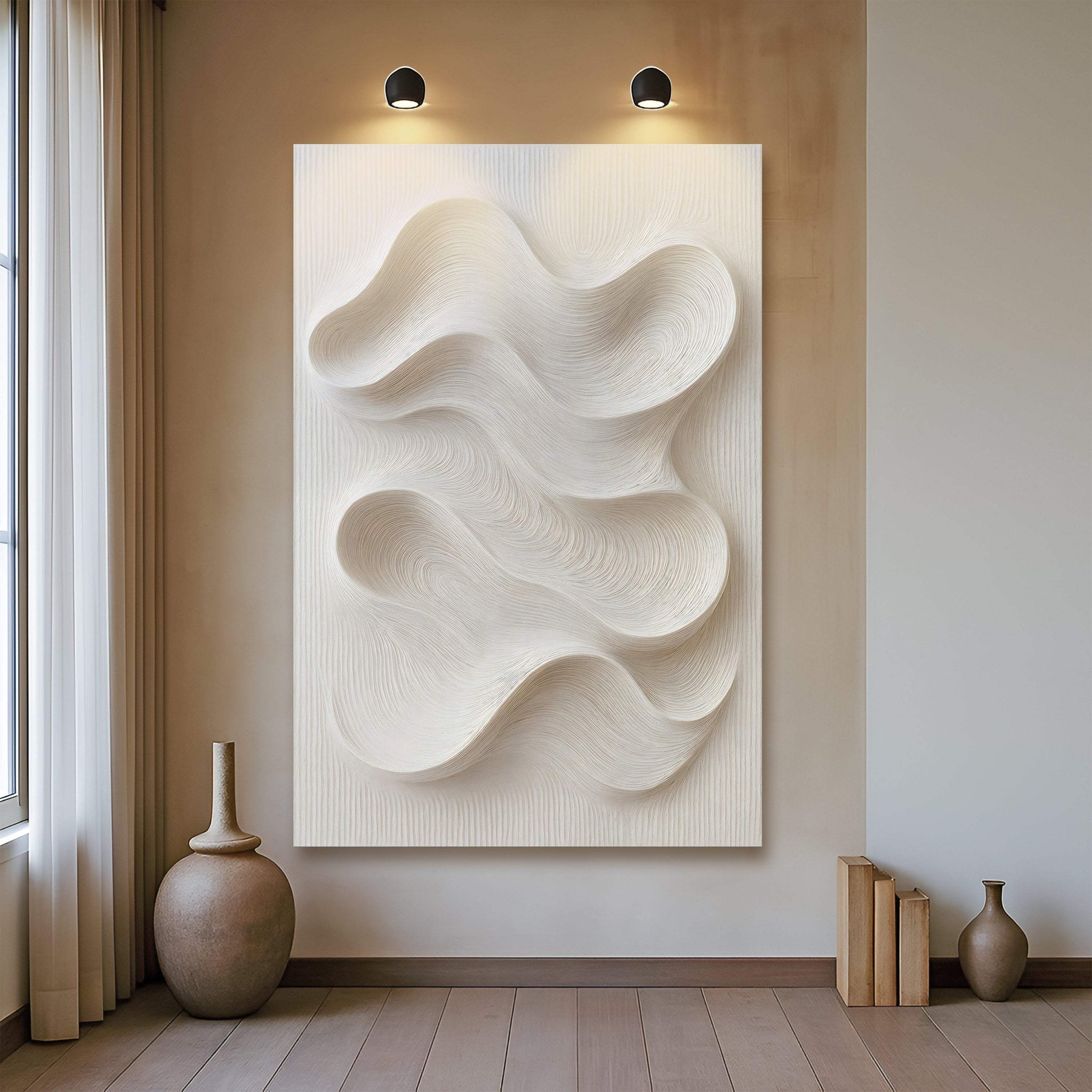Minimalist Waves Wall Art - Tailored Canvases - Flyclothing LLC