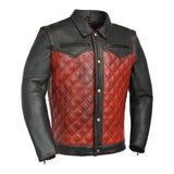 Redstrike Men’s Motorcycle Leather Jacket - First Manufacturing Company - Flyclothing LLC