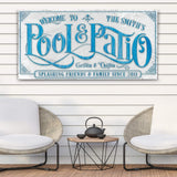 Personalized Swimming Pool Sign - Tailored Canvases - Flyclothing LLC