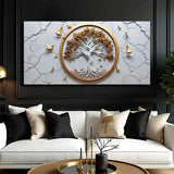 3D Celtic Tree of Life Wall Art - White - Tailored Canvases - Flyclothing LLC