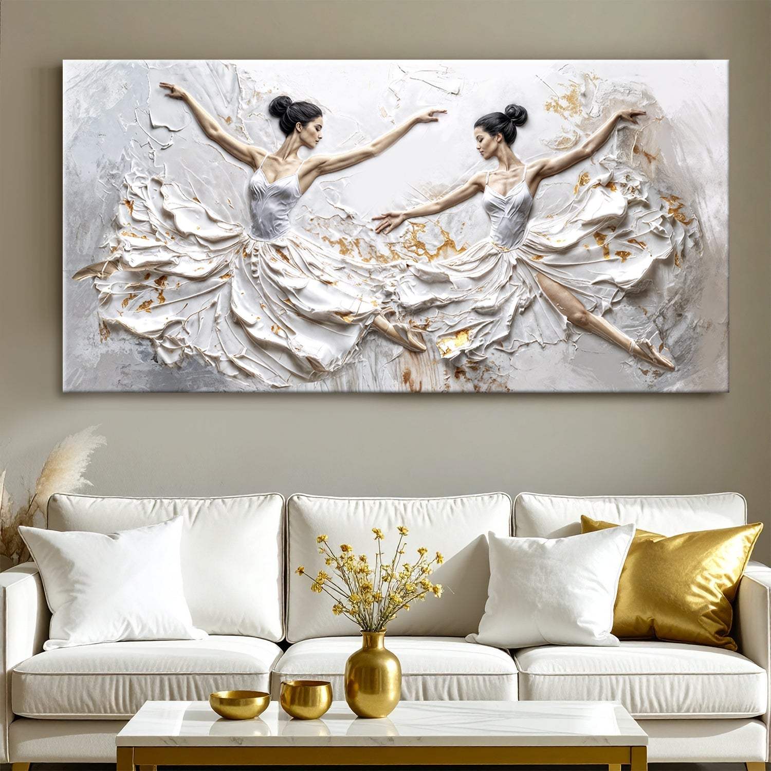 Modern Ethereal Dancers Wall Art - Tailored Canvases - Flyclothing LLC