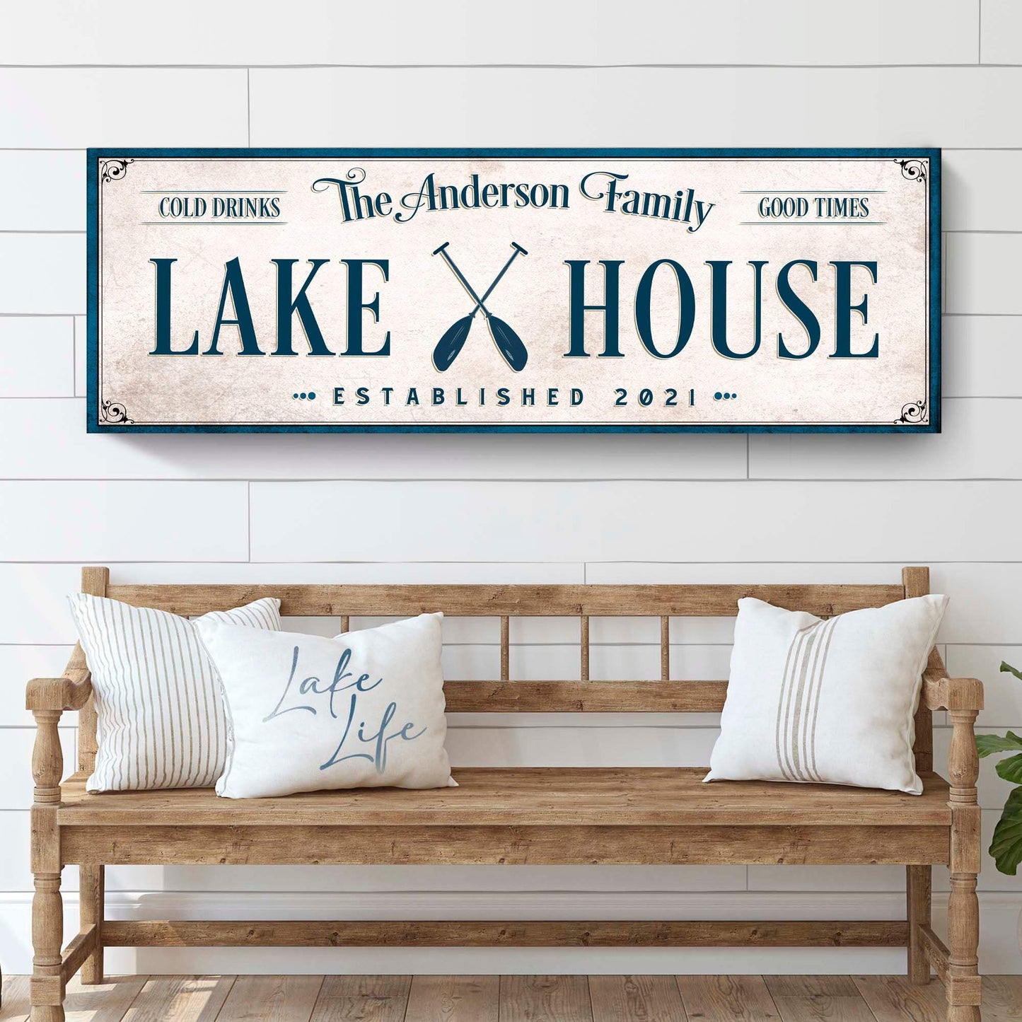 Personalized Lake House Sign IV - Tailored Canvases - Flyclothing LLC