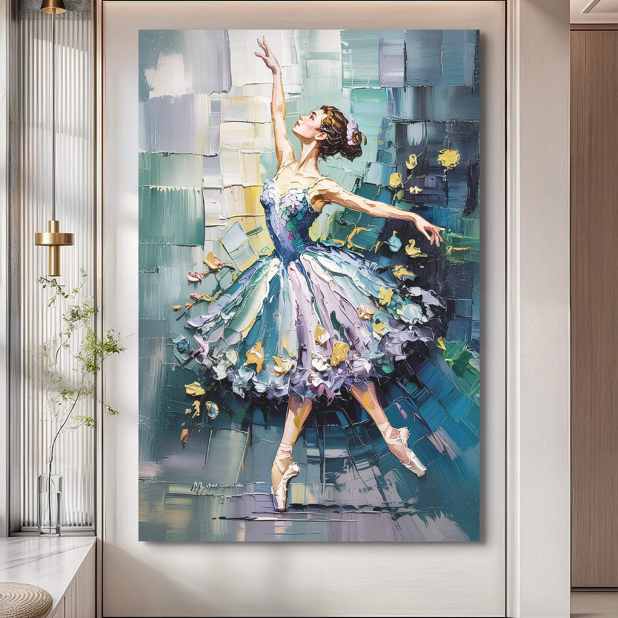 Ballerina Abstract Wall Art - Tailored Canvases - Flyclothing LLC