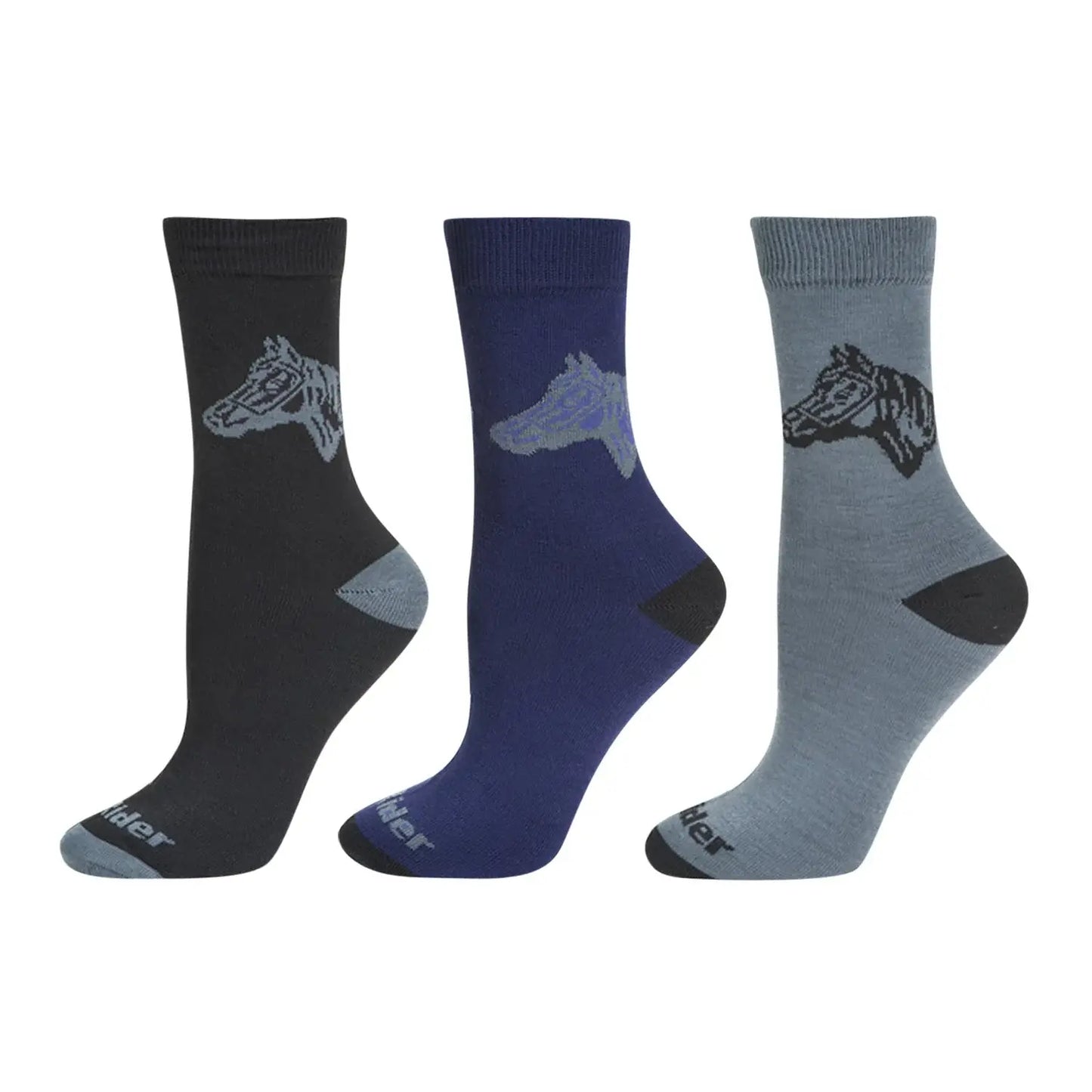 TuffRider Ladies Starter Socks 3 Pack - Breeches.com - Flyclothing LLC