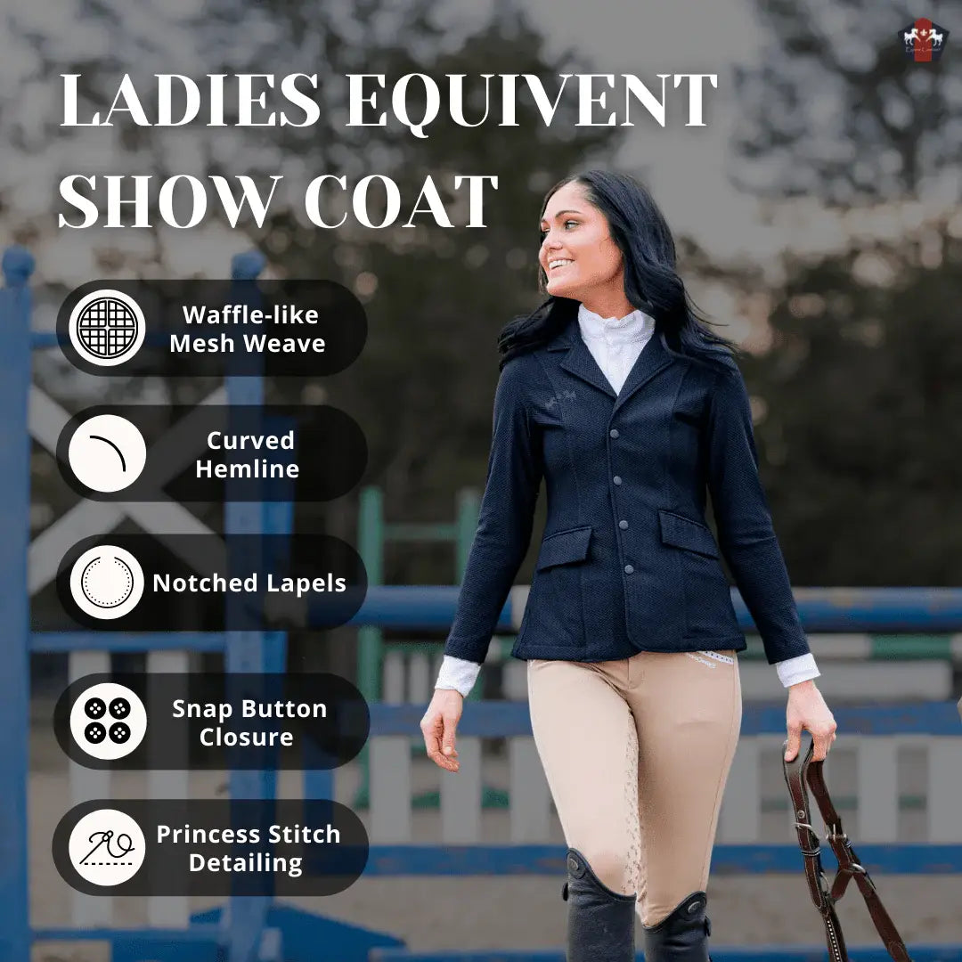 Equine Couture Women EquiVent 4-Snap Button Show Coat - Breeches.com - Flyclothing LLC