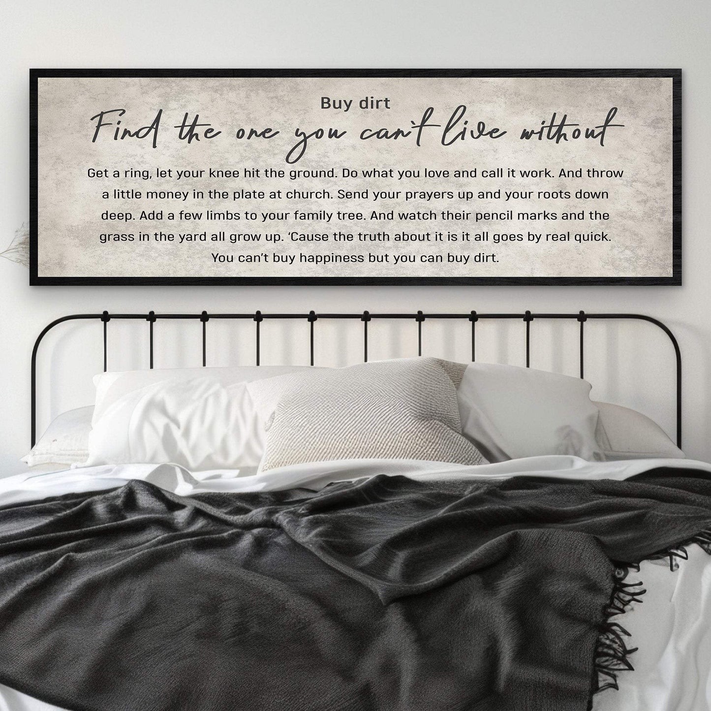 Find The One You Can't Live Without Family Sign III - Tailored Canvases - Flyclothing LLC