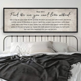 Find The One You Can't Live Without Family Sign III - Tailored Canvases - Flyclothing LLC