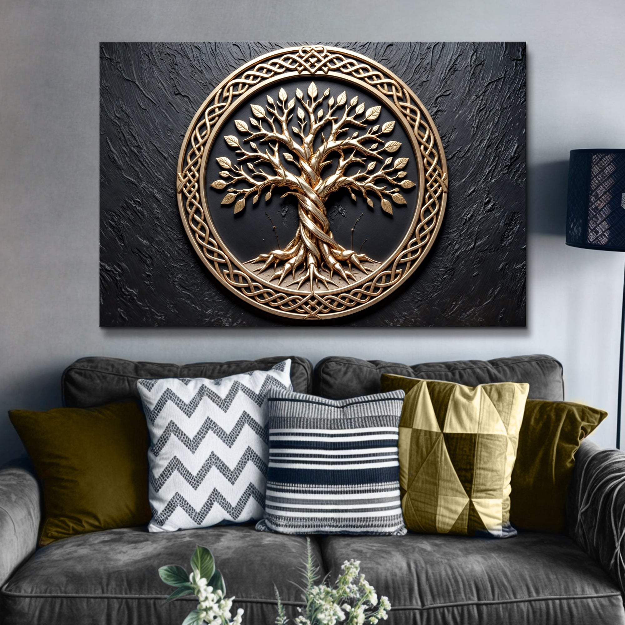 3D Celtic Tree of Life Wall Art V - Tailored Canvases - Flyclothing LLC