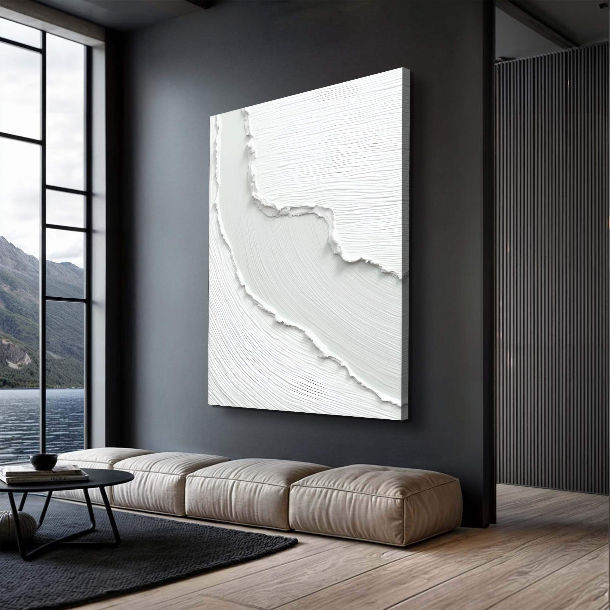 Abstract Minimalist Wave Wall Art - Tailored Canvases - Flyclothing LLC