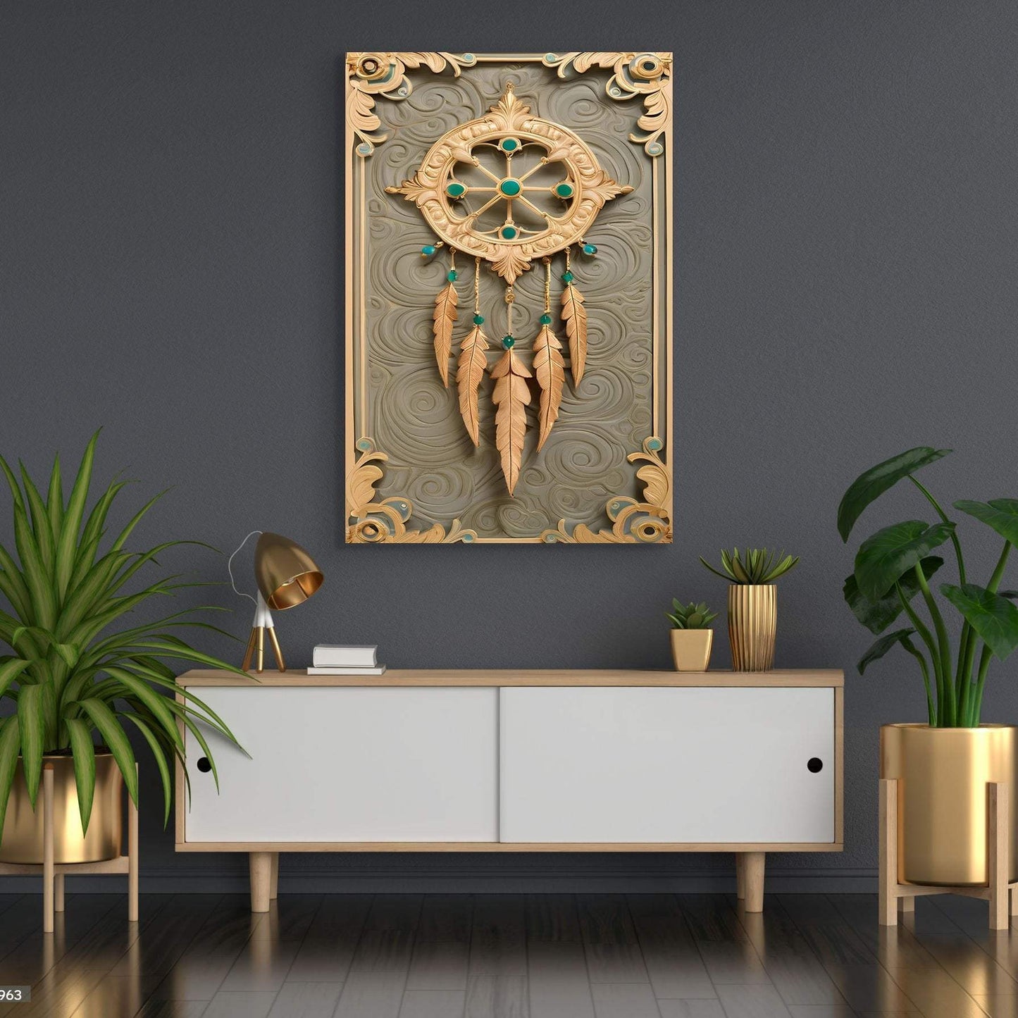 3D Whispering Feathers Wall Art II - Tailored Canvases - Flyclothing LLC