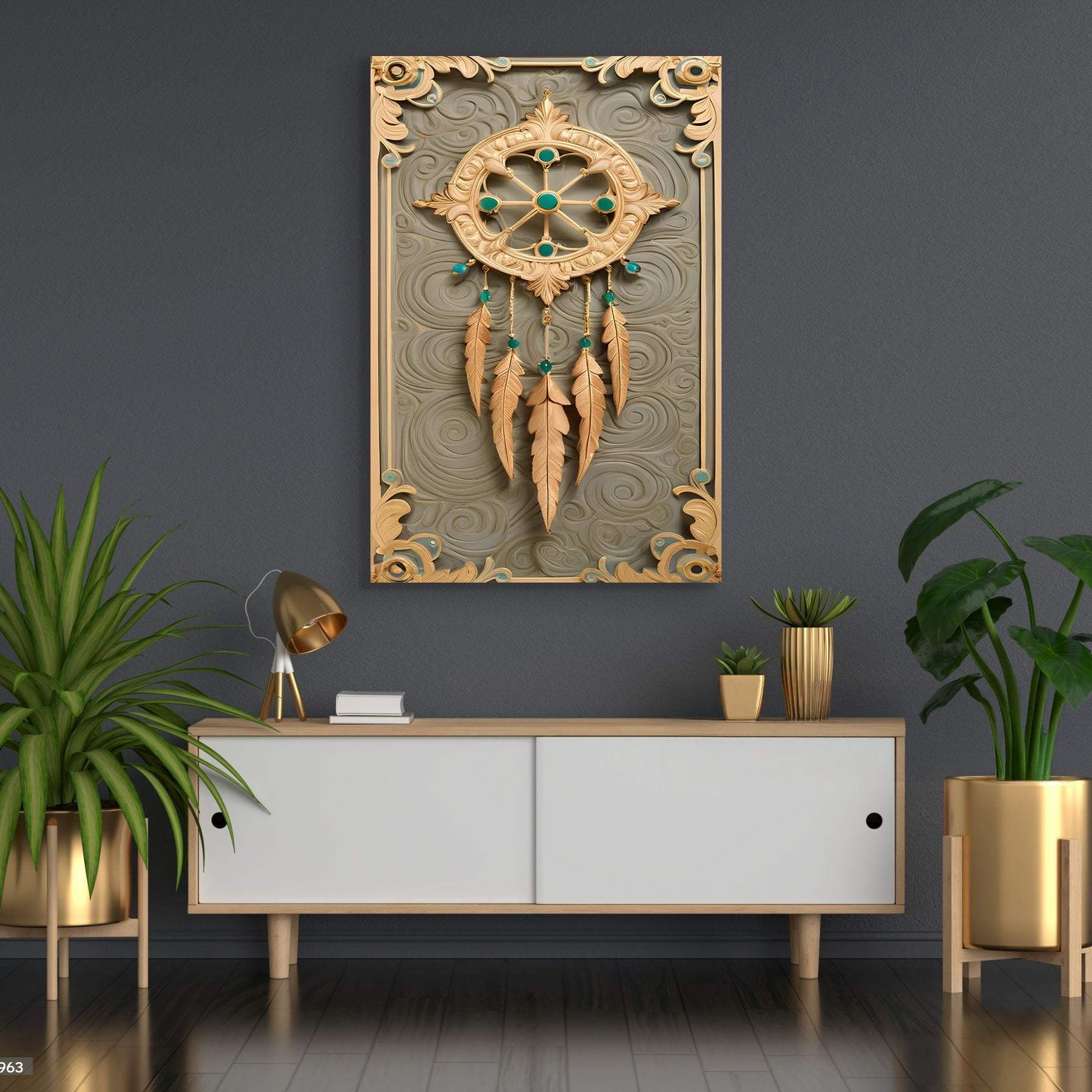 3D Whispering Feathers Wall Art II - Tailored Canvases - Flyclothing LLC