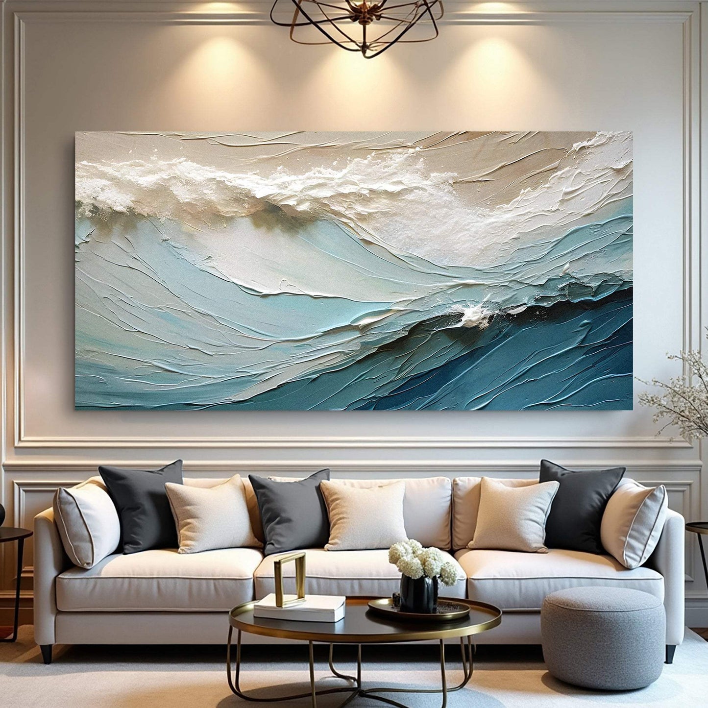 Beige Minimalist Wall Art - Tailored Canvases - Flyclothing LLC