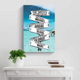 Direction Of Our Lives Family Beach Names Sign - Tailored Canvases - Flyclothing LLC