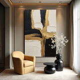 Black White and Gold Wall Art - Tailored Canvases - Flyclothing LLC