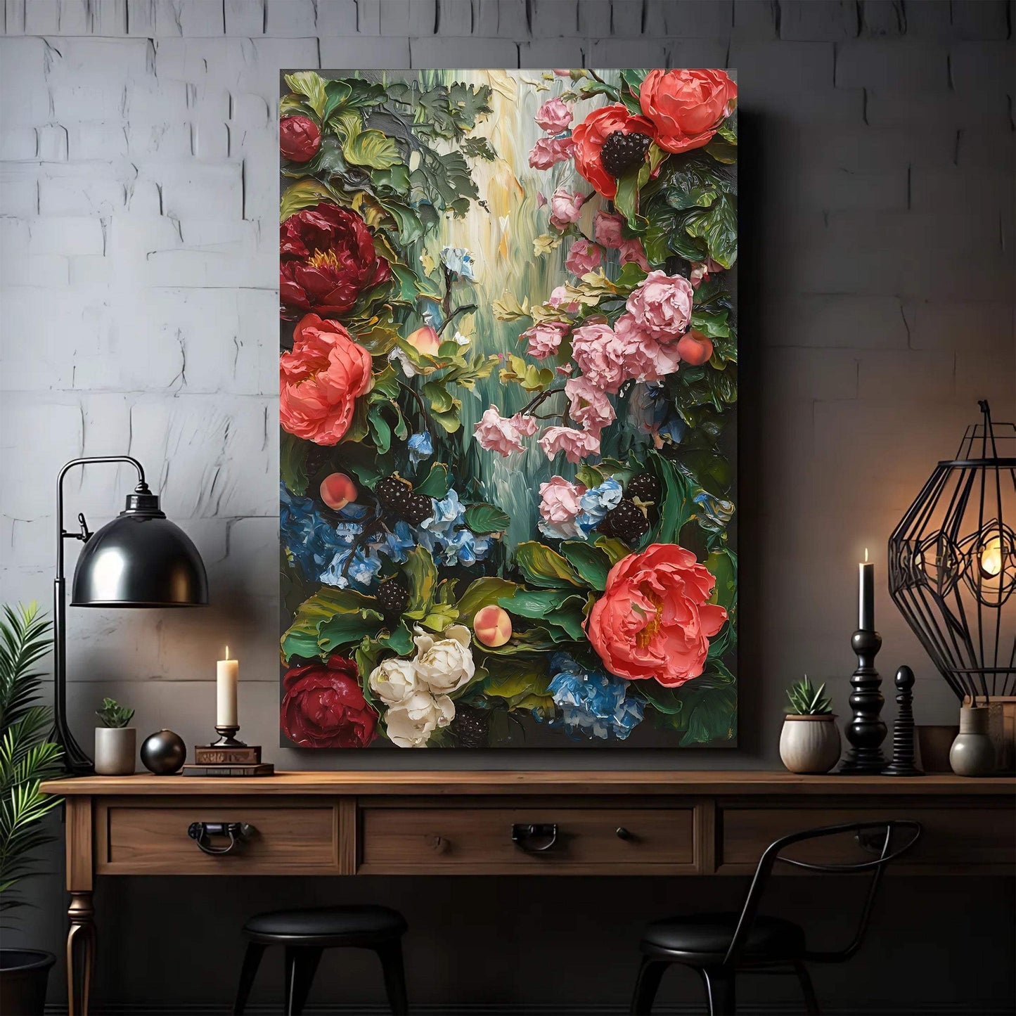 Garden Floral Wall Art - Tailored Canvases - Flyclothing LLC