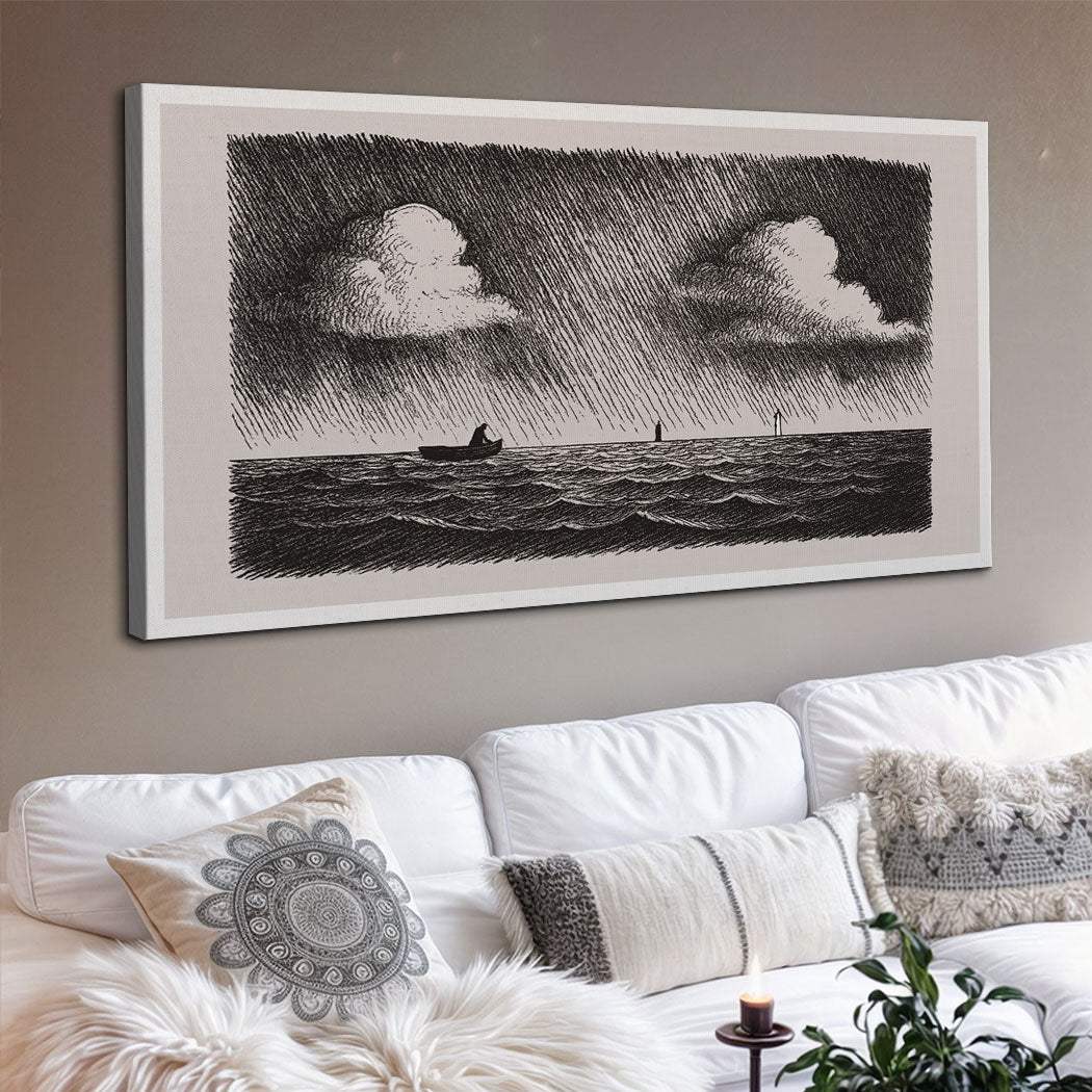 Jesus Walking On Water Faith Wall Art III - Tailored Canvases - Flyclothing LLC