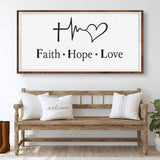 Faith, Hope, Love Faith Wall Art - Tailored Canvases - Flyclothing LLC
