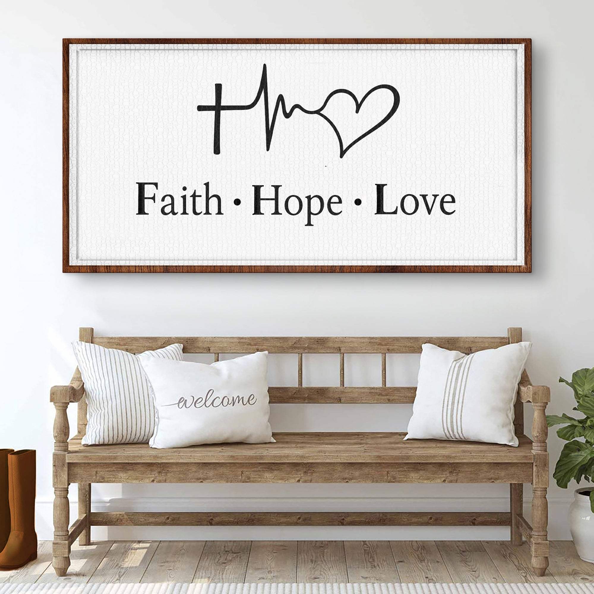 Faith, Hope, Love Faith Wall Art - Tailored Canvases - Flyclothing LLC