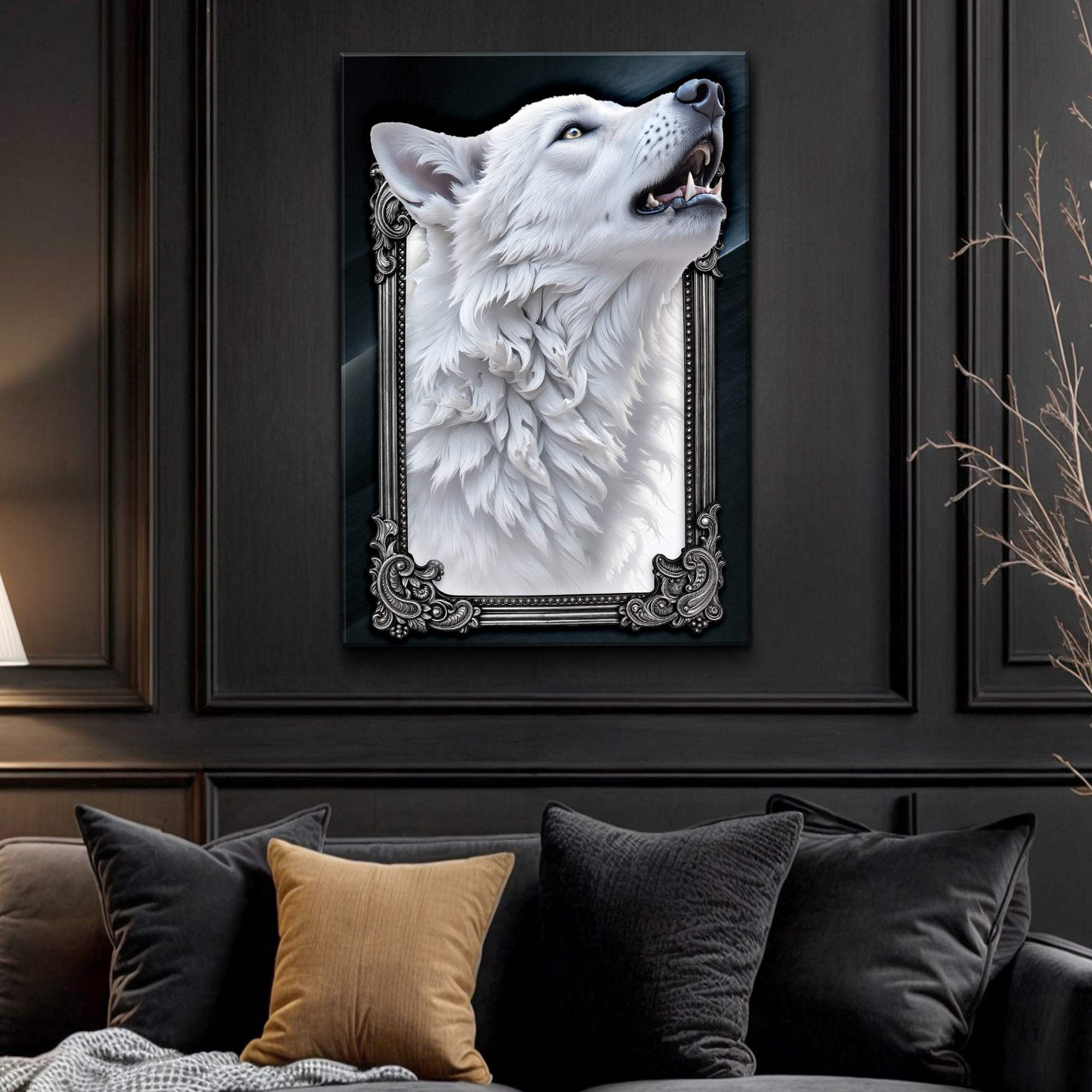 3D Wolf Wall Art III - Tailored Canvases - Flyclothing LLC