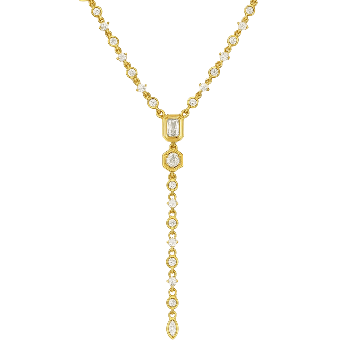 Arielle Lariat Necklace - Brook & Bloom - Flyclothing LLC