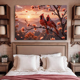 3D Cardinals Wall Art III - Tailored Canvases - Flyclothing LLC