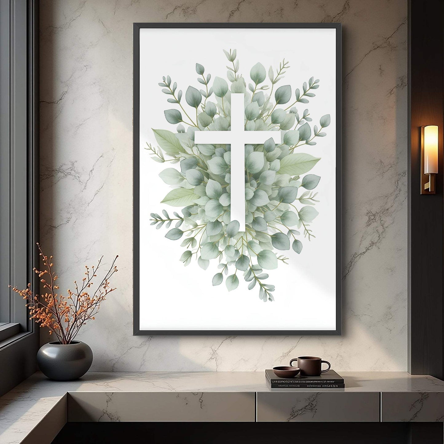Minimalist Cross Faith Wall Art - Tailored Canvases - Flyclothing LLC