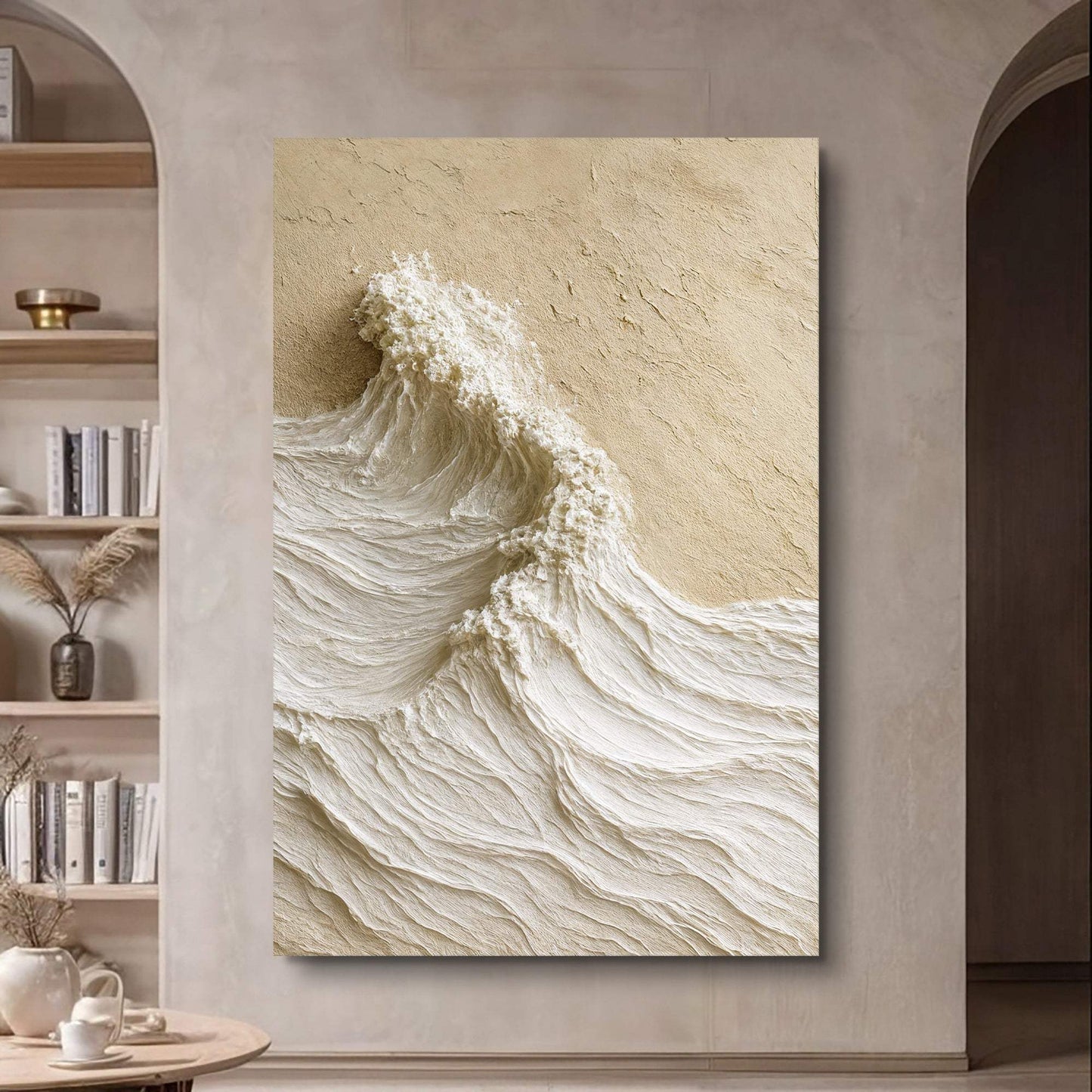 Modern Neutral Mountain Wall Art - Tailored Canvases - Flyclothing LLC