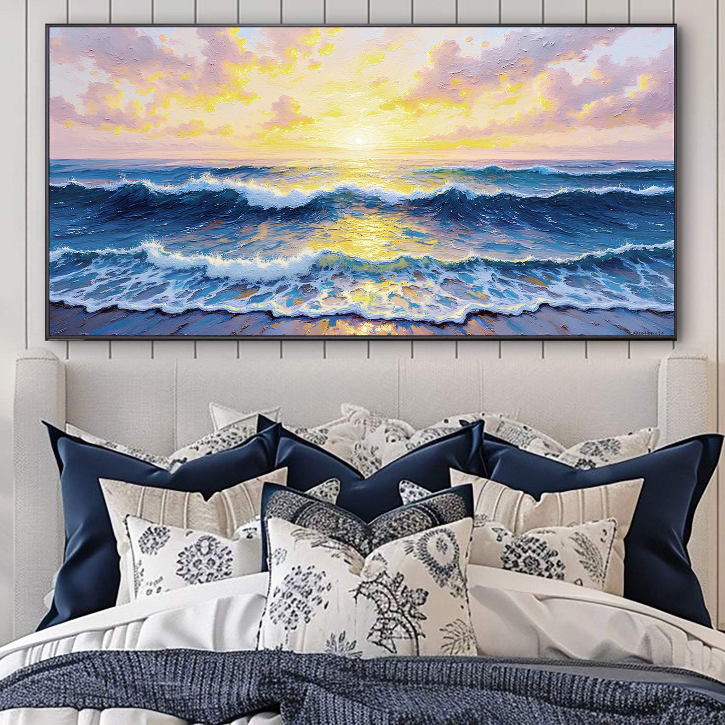 Golden Horizon Wall Art - Tailored Canvases - Flyclothing LLC