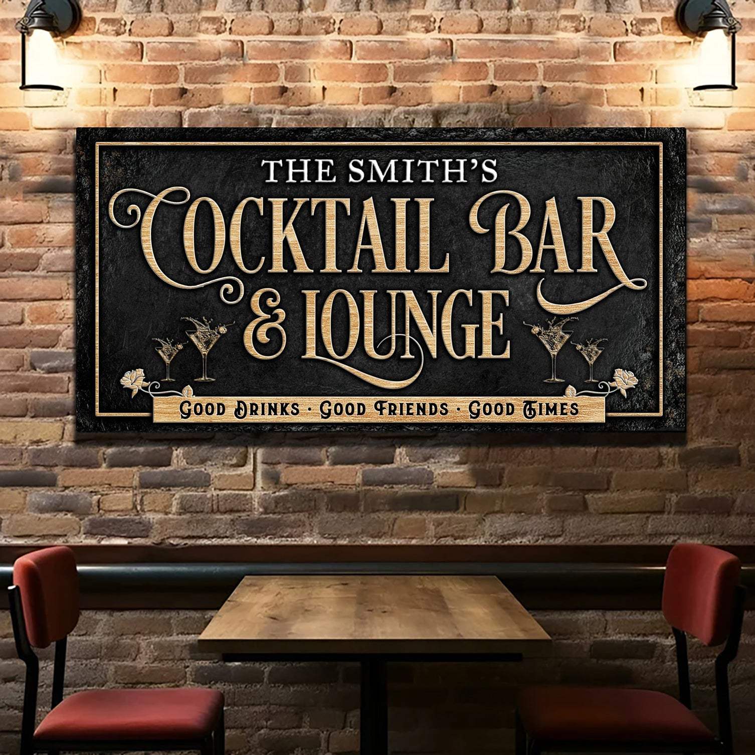 Cocktail Bar And Lounge Sign - Tailored Canvases - Flyclothing LLC