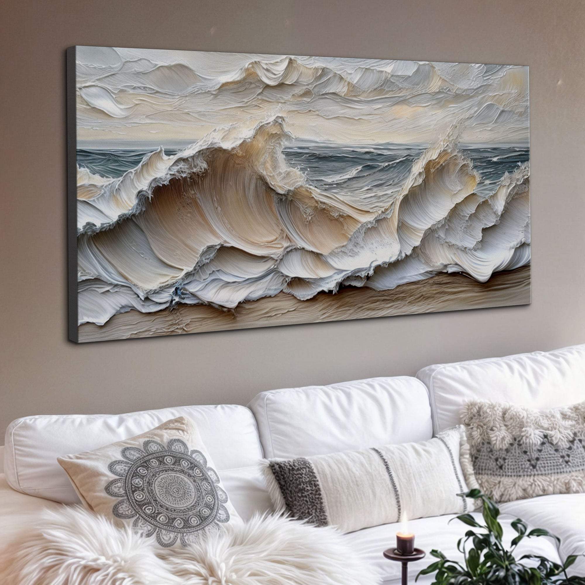 Ocean Waves Wall Art - Tailored Canvases - Flyclothing LLC