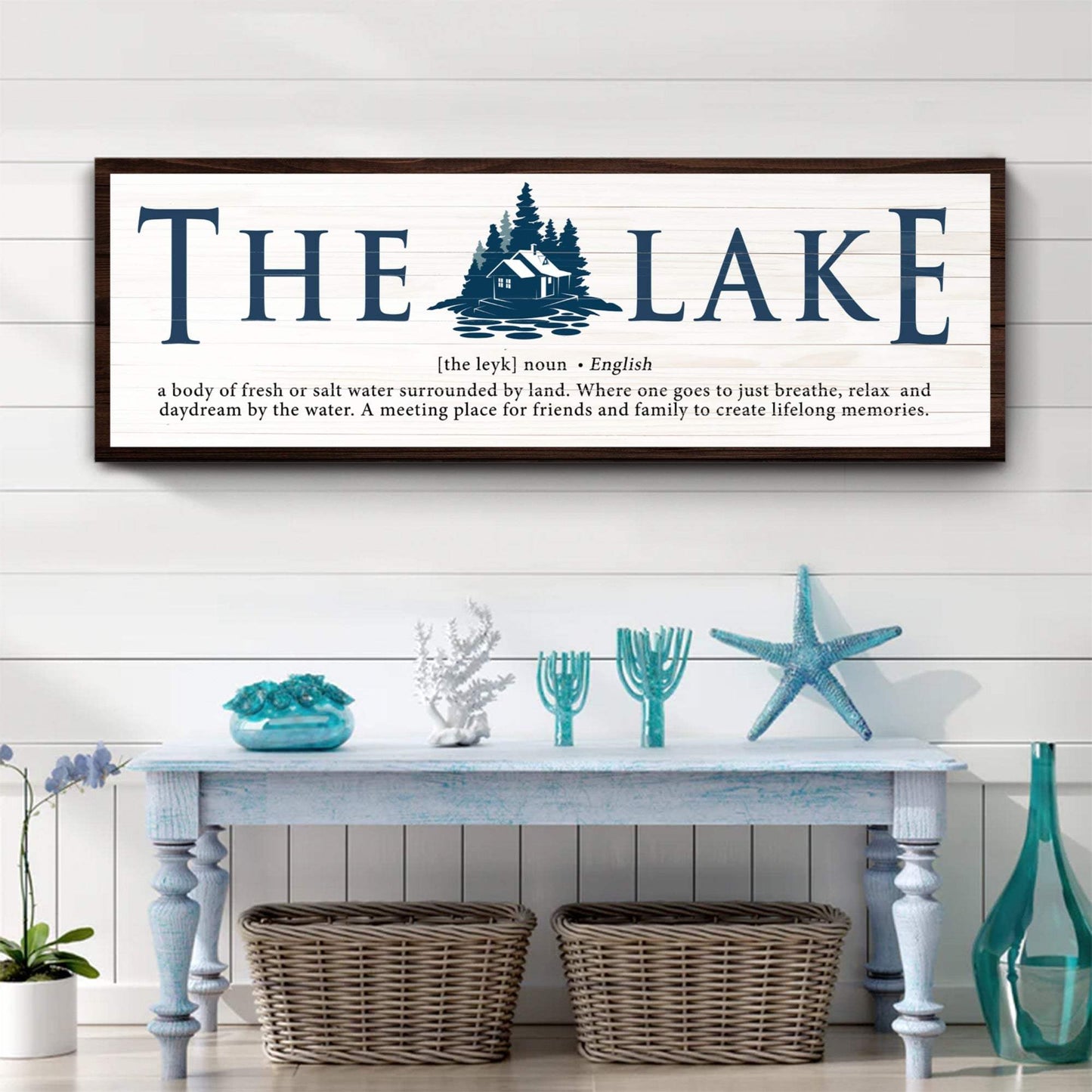 The Definition of Lake Sign II - Tailored Canvases - Flyclothing LLC
