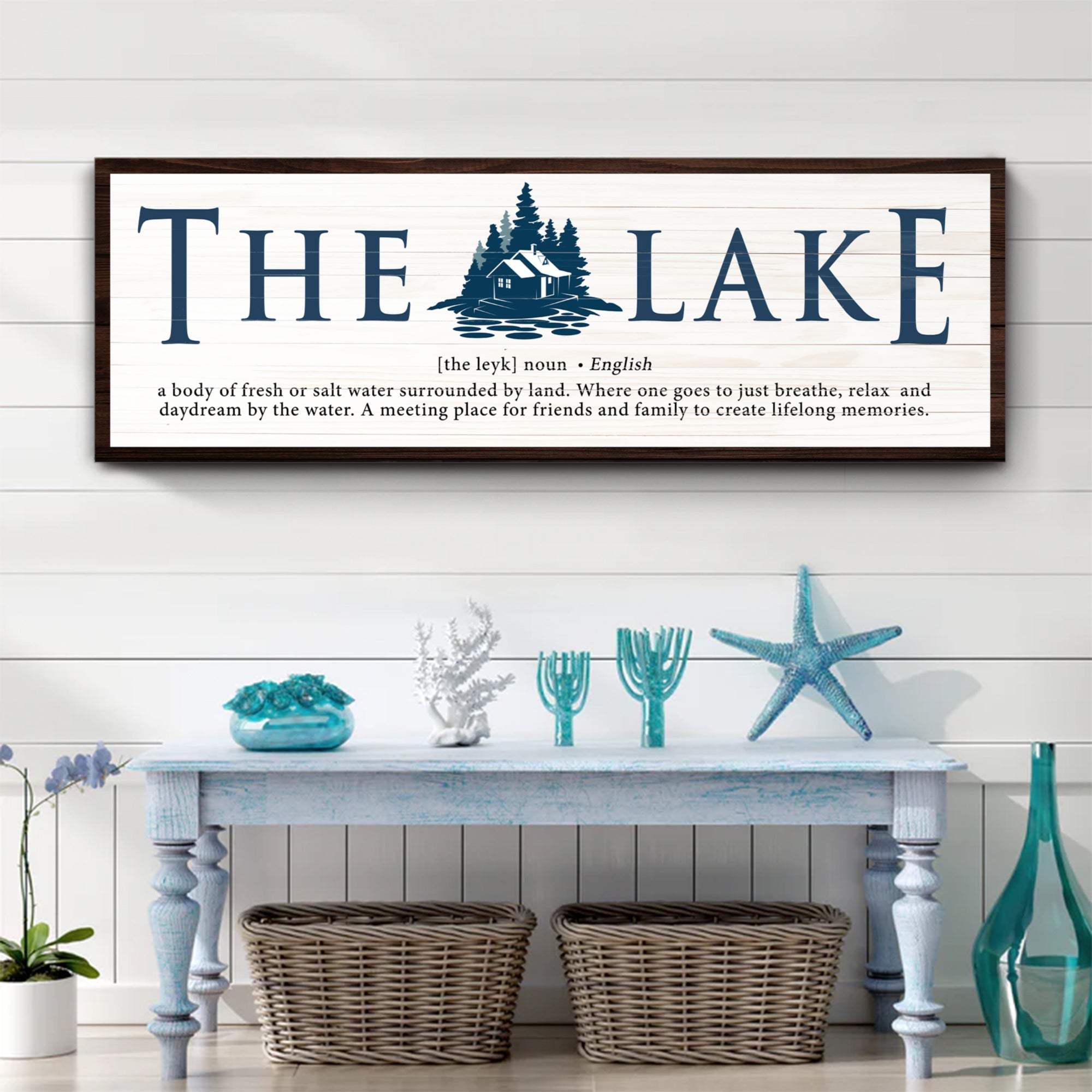 The Definition of Lake Sign II - Tailored Canvases - Flyclothing LLC