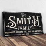 Family Sign XXV - Tailored Canvases - Flyclothing LLC