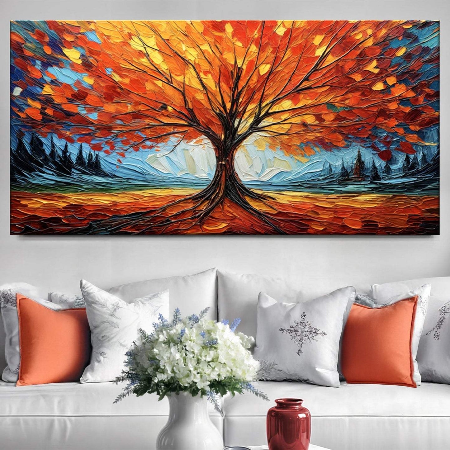 Autumn Fire Wall Art - Tailored Canvases - Flyclothing LLC