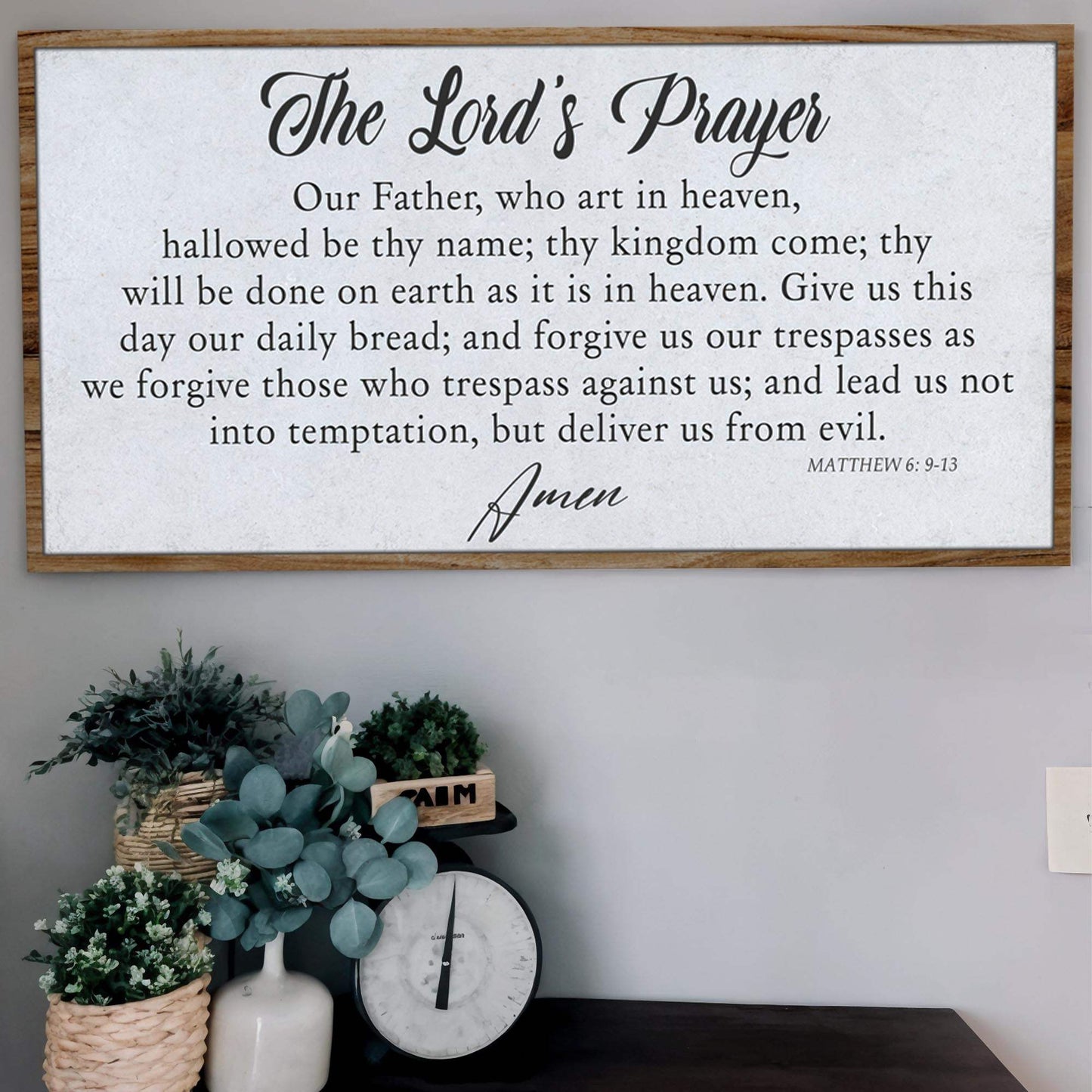 The Lord's Prayer Faith Sign II - Tailored Canvases - Flyclothing LLC