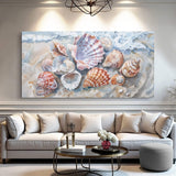 Sea Shells Modern Coastal Wall Art - Tailored Canvases - Flyclothing LLC